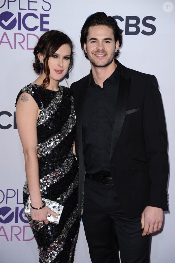 Rumer Willis et son petit ami Jayson Blair lors des People's Choice Awards au Nokia Theater. Los Angeles, le 9 janvier 2013.