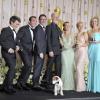 L'équipe de The Artist lors de la cérémonie des Oscars de 2012