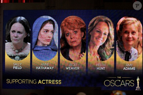 Les actrices nommés à l'Oscar du second rôle féminin, le 10 janvier 2013.