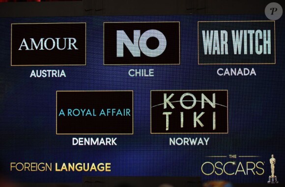 Les films nommés à l'Oscar du meilleur film en langue étrangère.