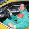 Alain Bernard à bord de son bolide lors du Trophée Andros version électrique le 11 janvier 2013 à Isola 2000