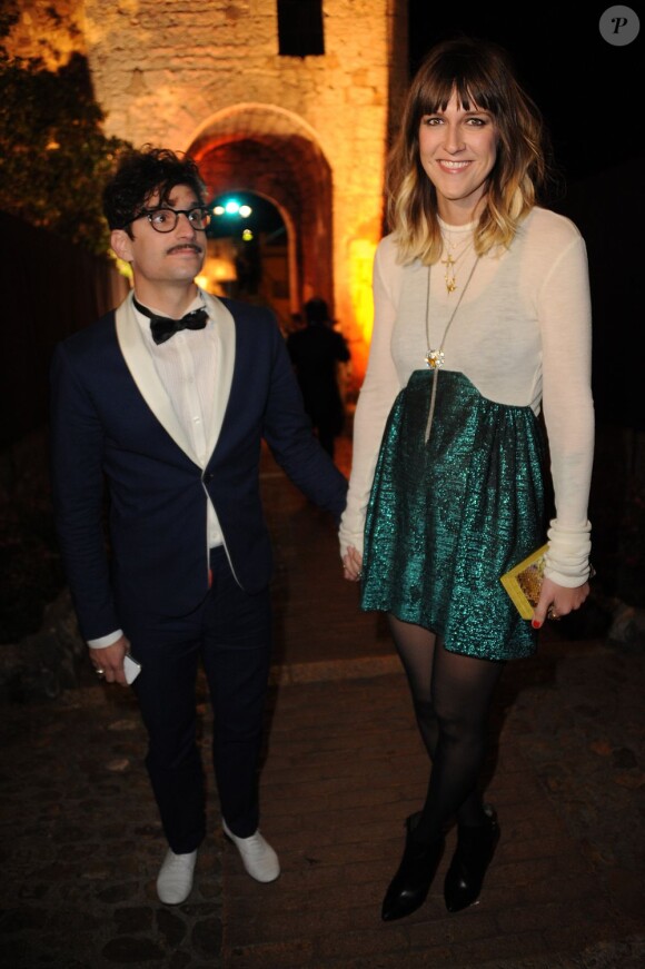 Daphné Bürki et son compagnon Gunther Love lors de la soirée Canal + à Cannes. Le 18 mai 2012.