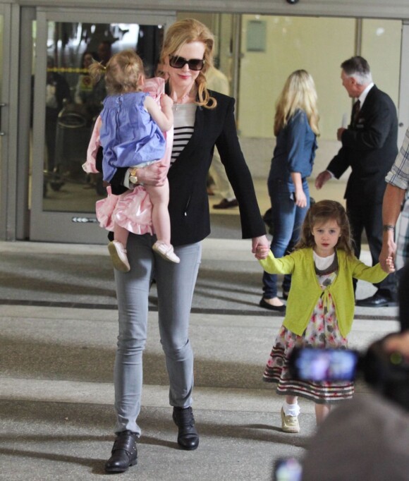 Nicole Kidman et ses filles le 22 juin 2012 à Los Angeles.