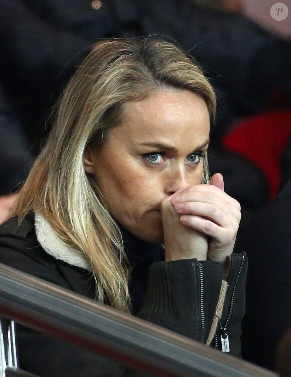 Cecile de Menibus au Parc des Princes pour le match PSG - Ajaccio, vendredi 11 janvier à Paris.