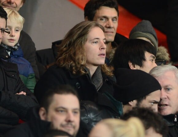 Pierre Sarkozy au Parc des Princes pour le match PSG - Ajaccio, vendredi 11 janvier à Paris.