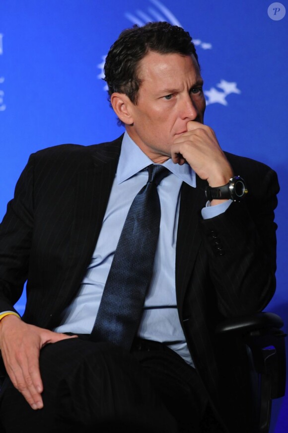 Lance Armstrong au Sheraton Hotel and Towers de New York le 22 septembre 2010