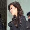 Kim Kardashian quitte les studios de NBC après son passage dans l'émission Today. New York, le 15 janvier 2013.