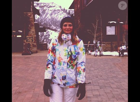 Mischa Barton à la station de ski d'Aspen dans le Colorado, le 31 janvier 2013.