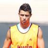 Cristiano Ronaldo lors d'un entraînement à l'Université de Californie du Sud à Westwood le 31 juillet 2012