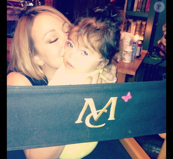 Mariah Carey et sa fille Monroe, à Aspen, le 21 décembre 2012.