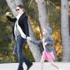 Jennifer Garner et sa fille Violet au parc, à Los Angeles, le 16 janvier 2013