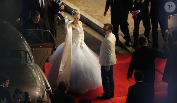 Nicole Kidman sur le tournage de Grace de Monaco, réalisé par Olivier Dahan. Monte Carlo, fin octobre 2012
Photo exclusive