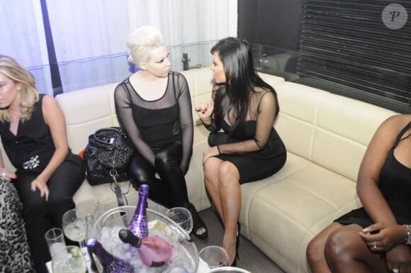 Kim Kardashian lors d'une soirée privée dans la boîte de nuit Life Star à Abidjan en Côte d'Ivoire. Une soirée animée par le DJ Big Ali, le samedi 19 janvier 2013 