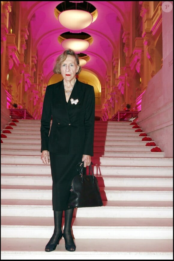 Andrée Putman au Musée des Arts Décoratifs de Paris, le 26 janvier 2007.