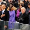 Sasha et Malia Obama, remarquées par leurs looks le 21 janvier 2013 à la cérémonie d'investiture de leur papa Barack Obama à Washington