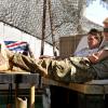 Le prince Harry, Captain Wales dans l'armée britannique, à Camp Bastion en Afghanistan dans la province du Helmand, le 2 novembre 2012. Photo diffusée à la fin de sa mission, le 22 janvier 2012.
