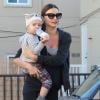 Miranda Kerr et son fils Flynn complices dans les rues de L.A. en janvier 2013.Photo exclusive