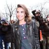 Elodie Bouchez arrive au défilé Chanel Haute Couture le 22 janvier 2013