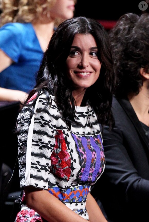 Jenifer lors de l'enregistrement du prime 'Samedi soir on chante Goldman', diffusé le 19 janvier 2013 sur TF1