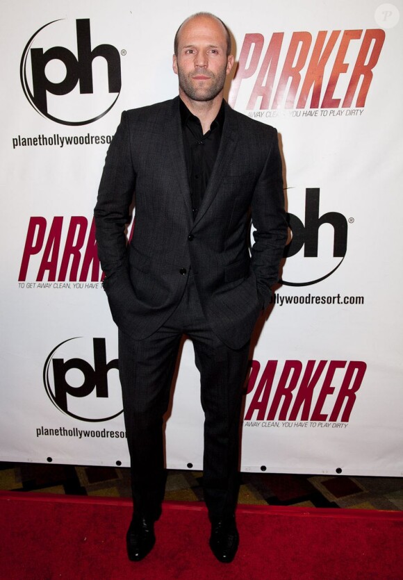 Jason Statham à la première du film "Parker" à Las Vegas, le 24 janvier 2013.