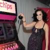 La jolie Katy Perry fait la promotion de ses paquets de chips pour la marque Popchips, à Los Angeles, le 24 janvier 2013.