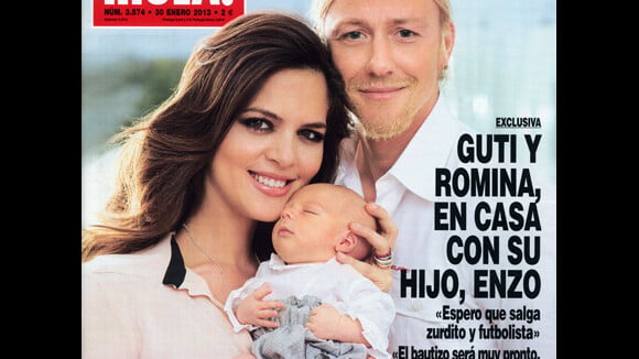 Guti : Avec sa belle Romina, l'ex-star du foot présente leur bébé Enzo