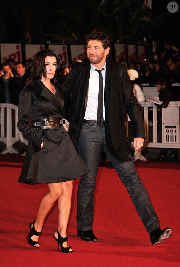Jenifer et Patrick Bruel sur le tapis rouge de la 14e édition des NRJ Music Awards au Palais des Festivals à Cannes le 26 Janvier 2013