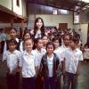 Twitter de Laeticia Hallyday - Réhabilitation d'une école près de #Hanoi #LaBonneEtoile #education