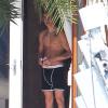 Justin Bieber dans son hôtel de Miami, le 28 janvier 2013.