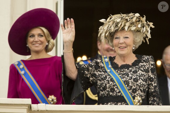 La princesse Maxima et la reine Beatrix des Pays-Bas le 18 septembre 2012.