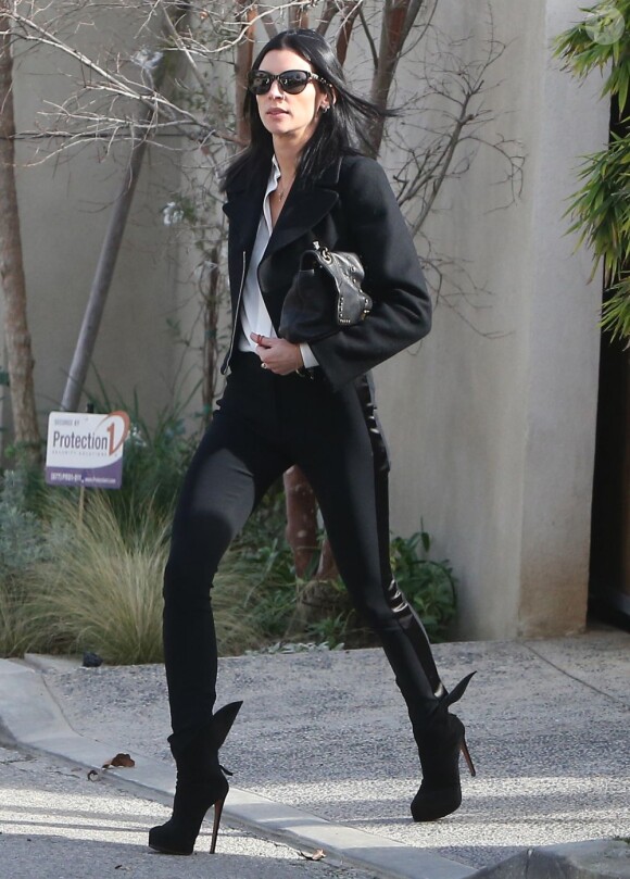 Exclu - Liberty Ross quitte son domicile à Hollywood le 29 Janvier 2013.