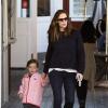 Jennifer Garner et sa fille Seraphina de sortie à Los Angeles, le 1er Février 2013.
