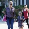 Heidi Klum est allée chercher sa fille Leni à la Josephson Academy of Gymnastics de Los Angeles, le 3 février 2013.
