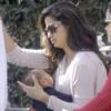 Exclusif - Camila Alves et son fils Livingston, né le 28 décembre, prennent l'air à la Nouvelle-Orléans, le 26 janvier 2013.