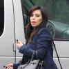 Kim Kardashian et son avocate le 5 février 2013 à Beverly Hills. Enceinte, la star souhaite en finir avec son divorce d'avec Kris Humpries.