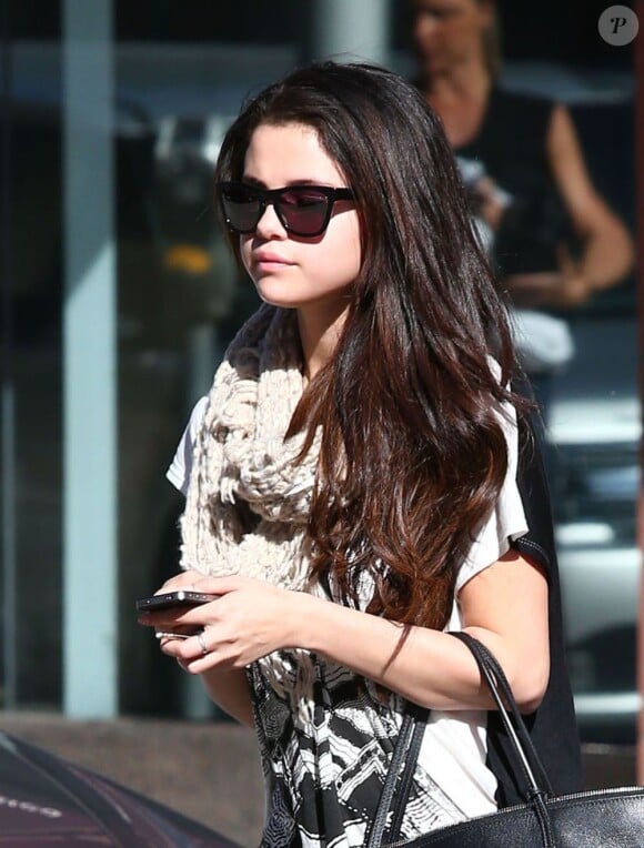 Selena Gomez se rend chez le médecin à Beverly Hills, le 22 janvier 2013.
