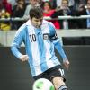 Lionel Messi  lors du match amical entre la Suède et l'Argentine le 6 février 2013 à la Friends Arena de Solna (3-2 pour l'Argentine)