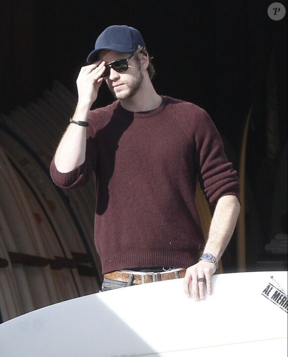 Liam Hemsworth fait du shopping à West Hollywood, le 7 janvier 2013.