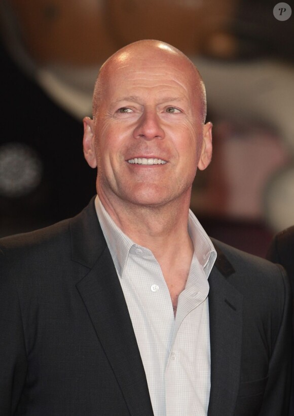 Bruce Willis lors de la première de Die Hard 5 à Londres le 7 février 2013.