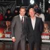 Jai Courtney et Bruce Willis à l'avant-première du film Die Hard : Belle journée pour mourir à Londres, le 7 février 2013.