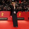 Jane Fonda, élégante en noir, au 63e Festival du film de Berlin pour la présentation du film Promised Land, le 8 fevrier 2013.