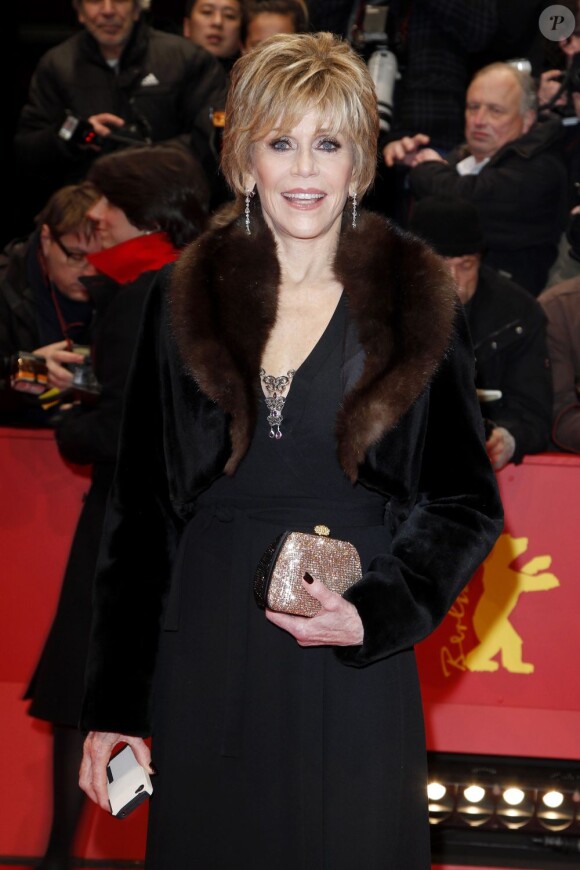 L'actrice Jane Fonda au 63e Festival du film de Berlin pour la présentation du film Promised Land, le 8 fevrier 2013.