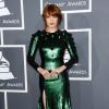 Florence Welch dans une robe Givenchy Couture aux Grammy Awards 2013. Los Angeles le 10 février 2013