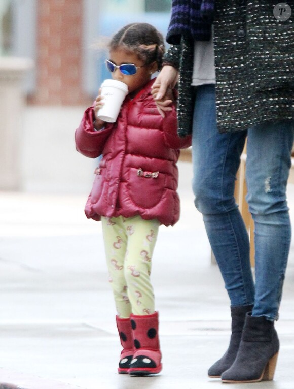 Heidi Klum et sa fille Lou dans les rues de Los Angeles le 10 février 2013
Photo exclusive