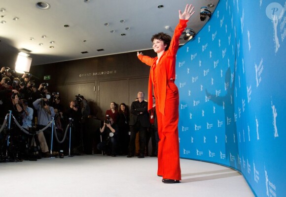 Juliette Binoche face aux photographes pour le film Camille Claudel 1915 à la 63e Berlinale, le 12 février 2013.
