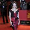 Sara Forrestier sur le tapis rouge de la première du film Camille Claudel 1915 à la 63e Berlinale, le 12 février 2013.