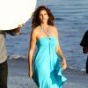 Cindy Crawford lors d'un shooting pour la marque C&A à Los Angeles le 13 février 2013