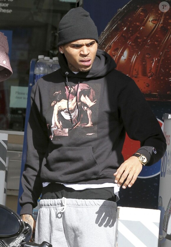 Chris Brown à Los Angeles, le 08 février 2013.
