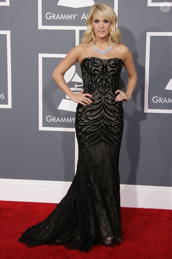 Carrie Underwood aux Grammy Awards à Los Angeles, le 10 février 2013.
