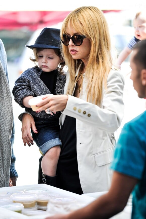 Rachel Zoe et son adorable fils Skyler, le 17 février 2013 à Los Angeles.